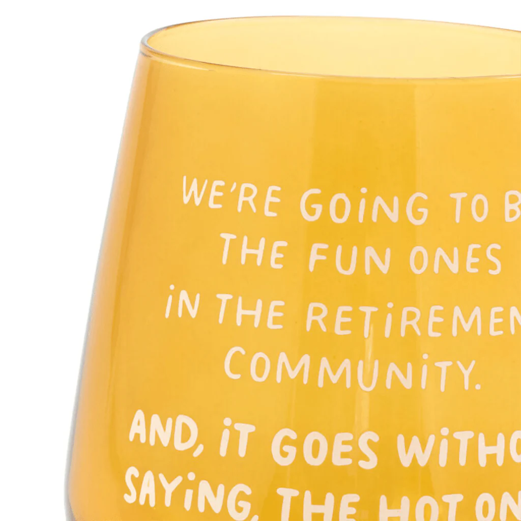 Hallmark : The Hot Ones Funny Stemless Wine Glass, 15.5 oz. - Image 4