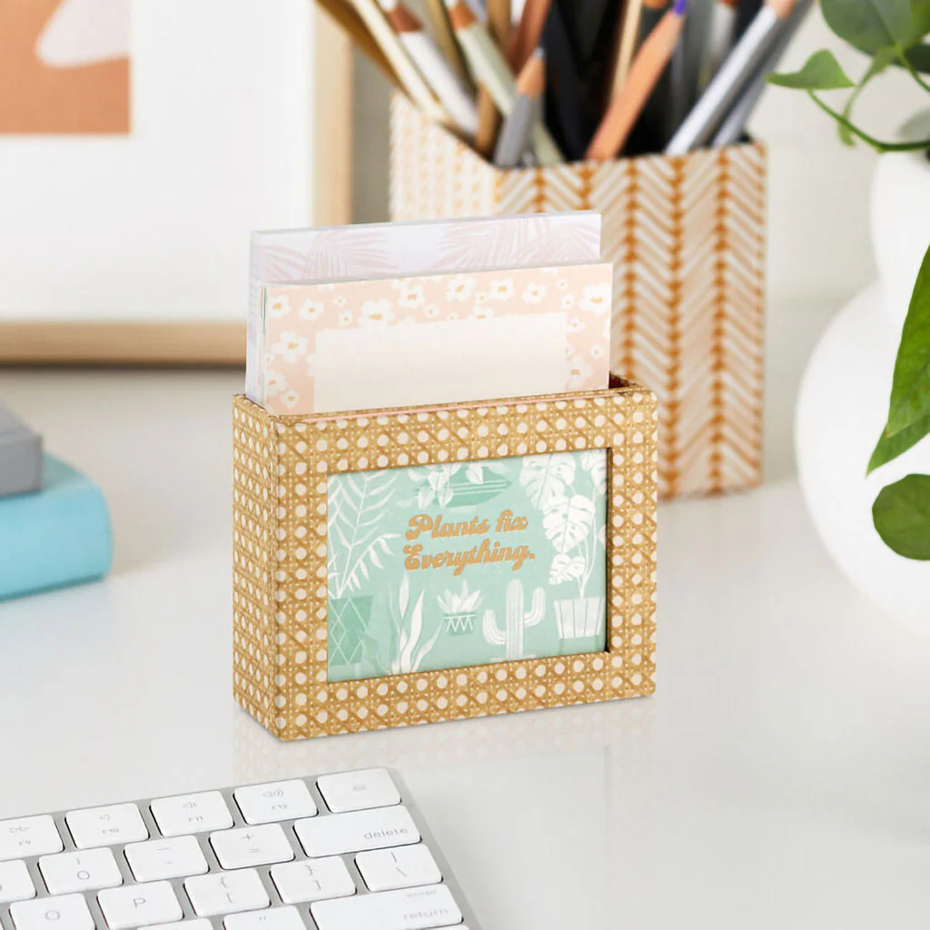 Hallmark : Tropical Garden Memo Cube With Note Pads and Note Cards - Image 5