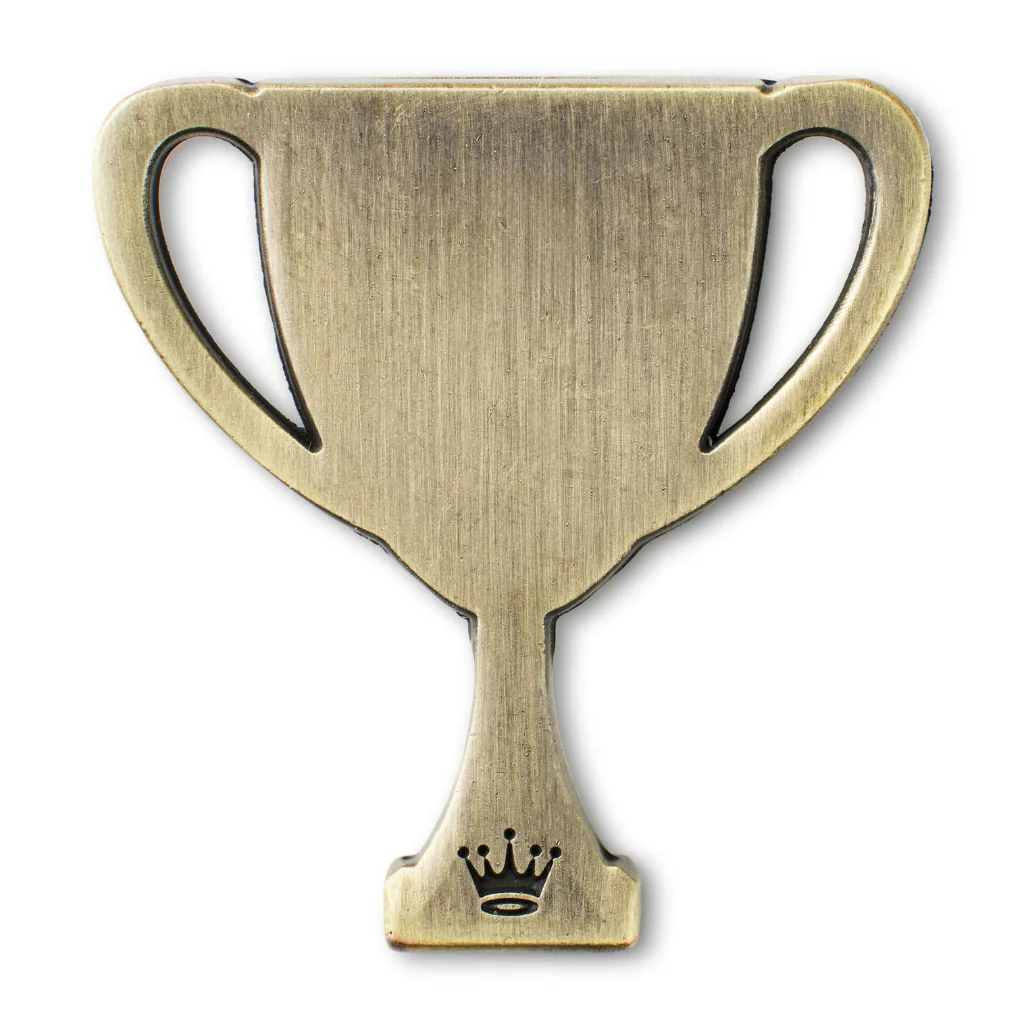 Hallmark : Way to Go Trophy Antiqued Metal Pocket Token - Image 3