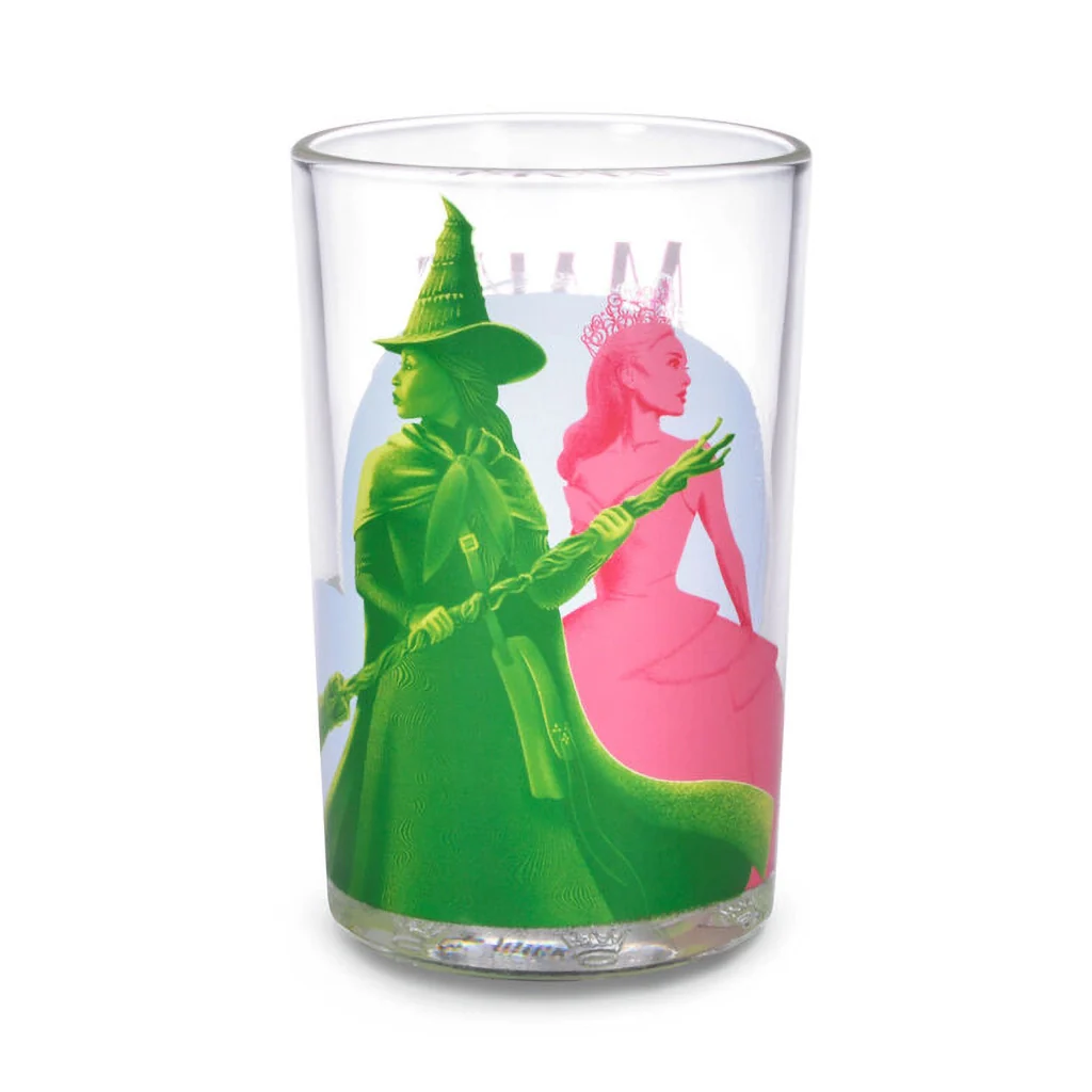 Hallmark : Wicked Elphaba and Glinda Collectible Drinking Glass, 13.5 oz.