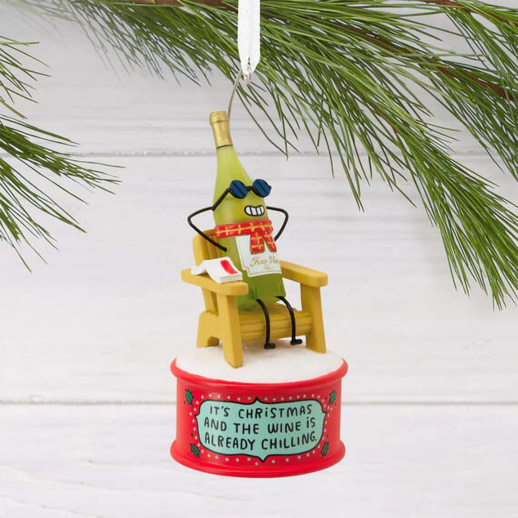 Hallmark : Wine Is Chilling Hallmark Ornament