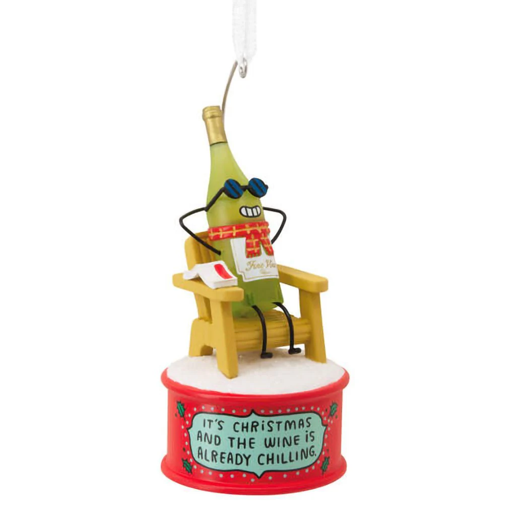 Hallmark : Wine Is Chilling Hallmark Ornament - Image 2