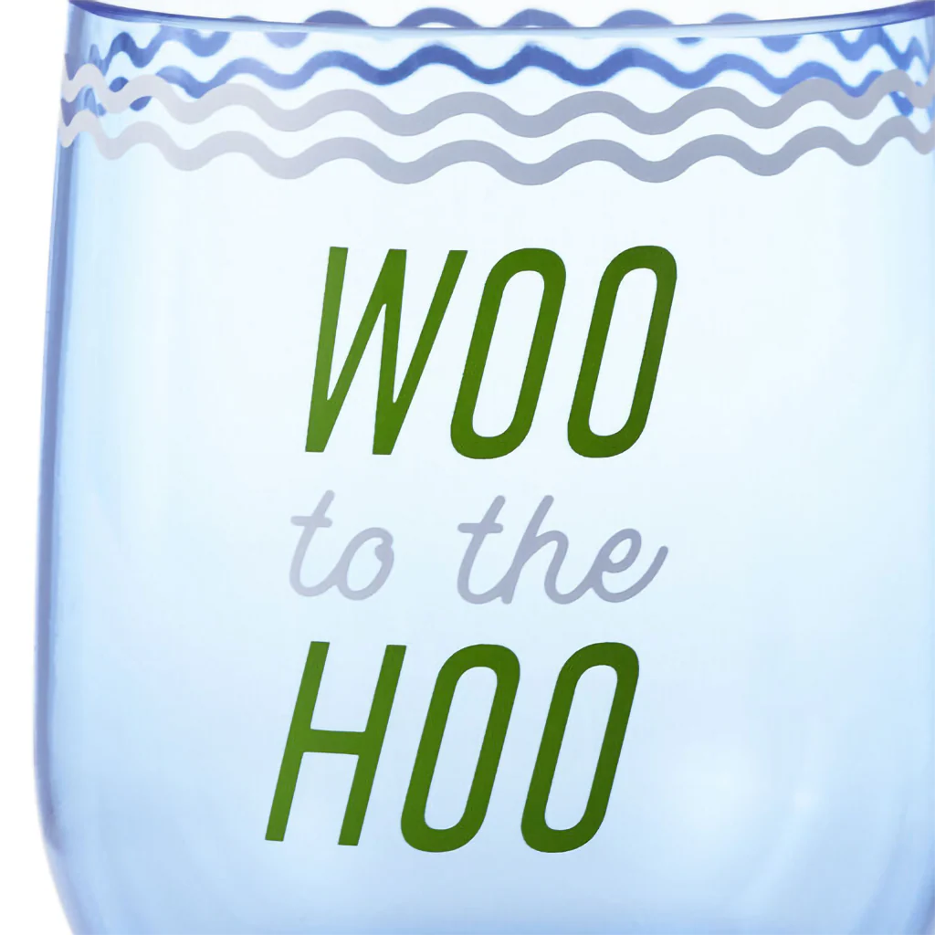 Hallmark : Woo Hoo Worth Celebrating Drinking Glasses, Set of 2 - Image 3