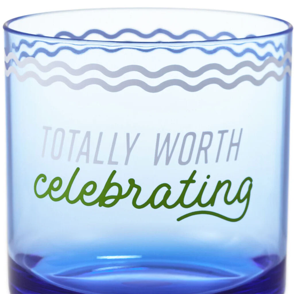 Hallmark : Woo Hoo Worth Celebrating Drinking Glasses, Set of 2 - Image 4