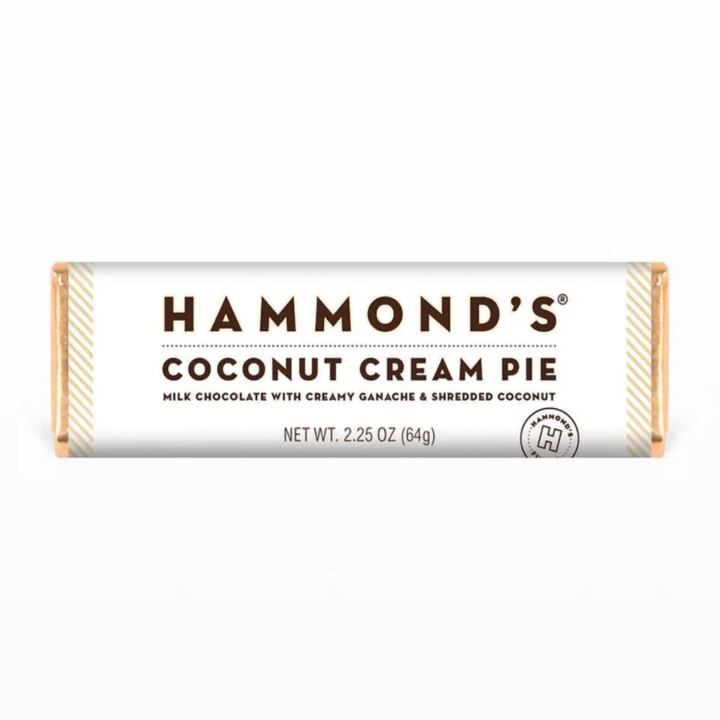 Hammond's Candies : Coconut Cream Pie Milk Chocolate Bar