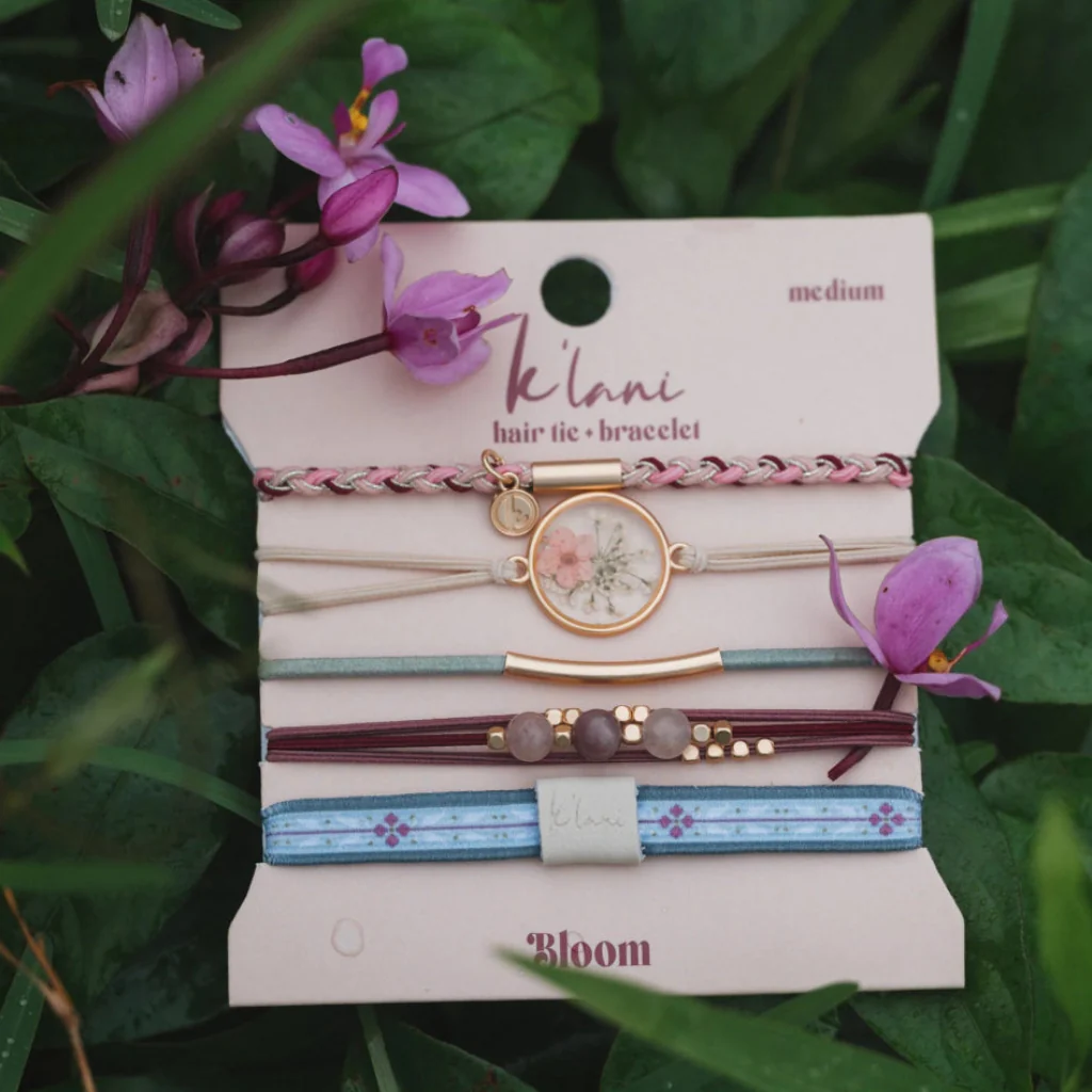 K Lani : Bloom Hair Tie Bracelets-Medium - Image 2