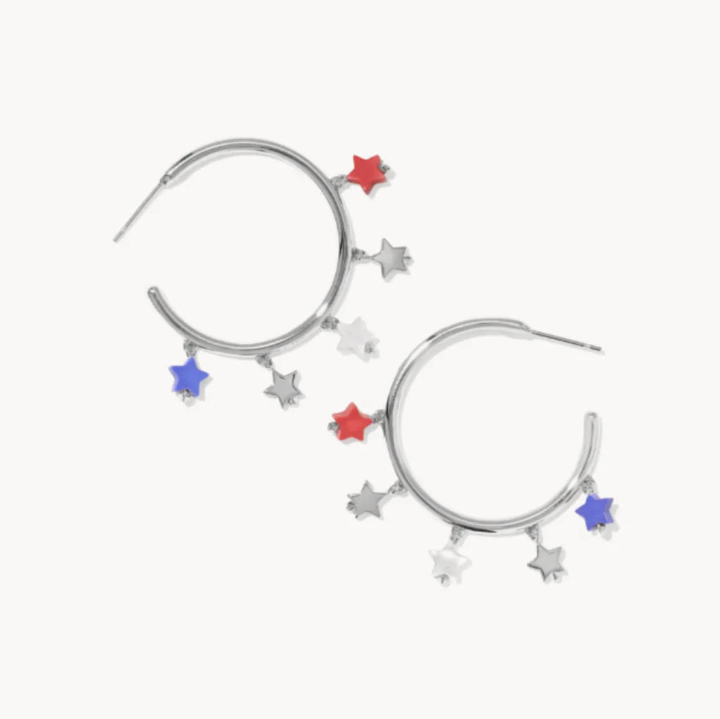 Kendra Scott : Camila Silver Hoop Earrings