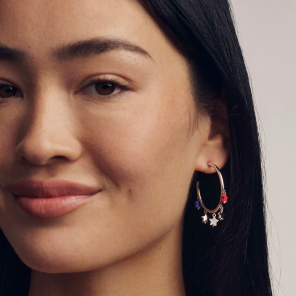 Kendra Scott : Camila Silver Hoop Earrings - Image 2