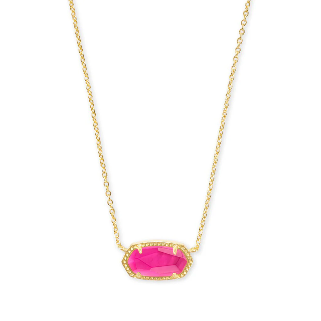 Kendra Scott : Elisa Pendant Gold Necklace - Azalea Illusion