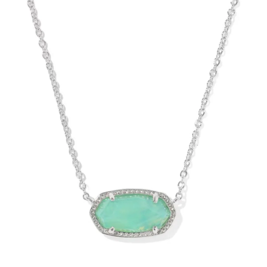 Kendra Scott : Elisa Silver Abalone Pendant Necklace - Image 3