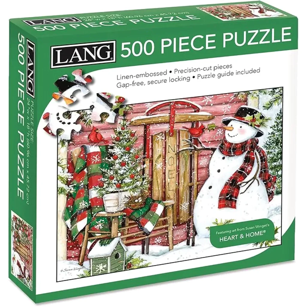 Lang : Snowman and Sled 500 Pieces Puzzle