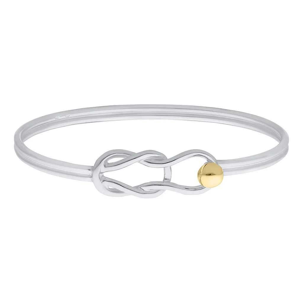 Cape Cod : Nautical Knot Loop Bracelet - Two Tone