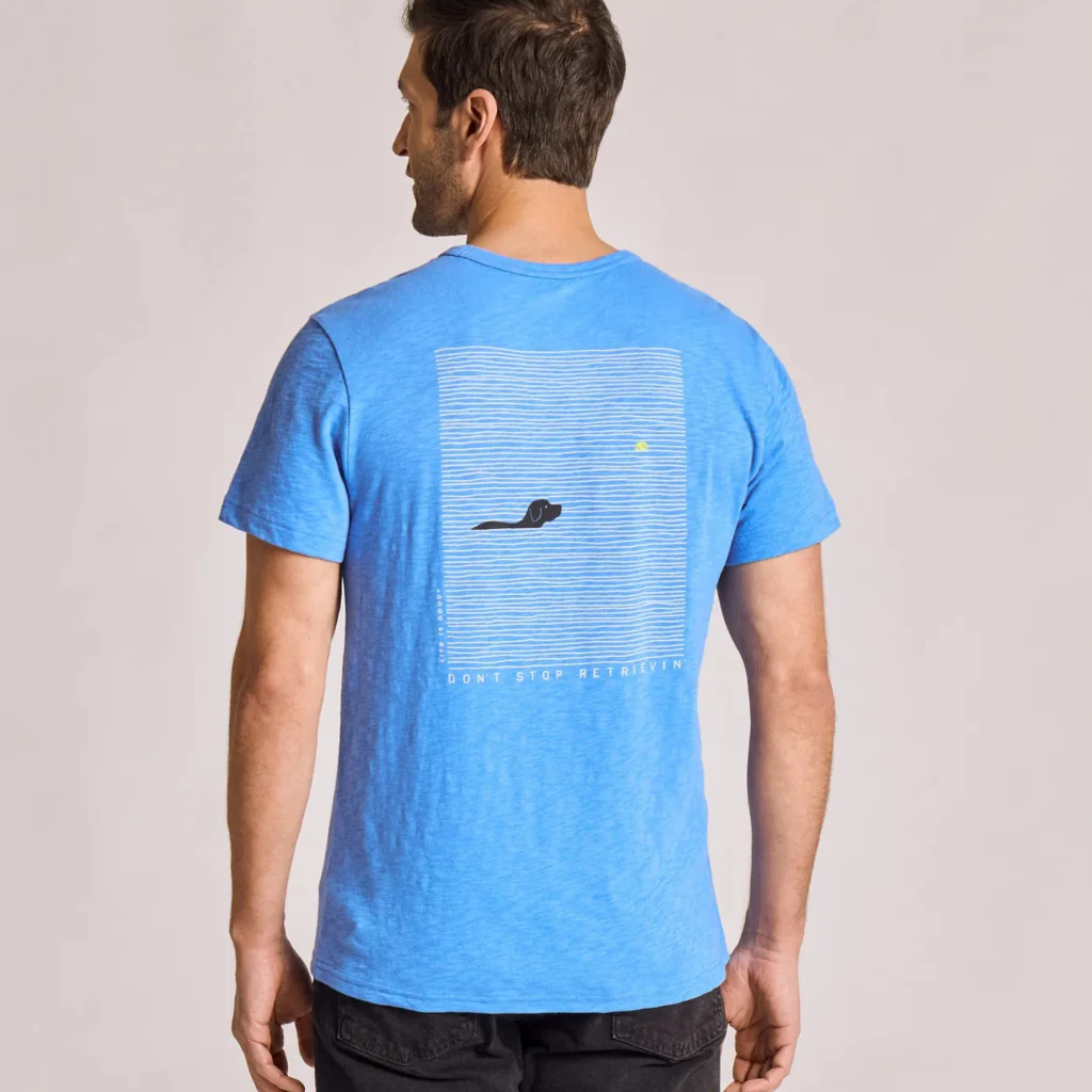 Life Is Good : Men's Black Lab Retrievin Crusher T-shirt - Image 2