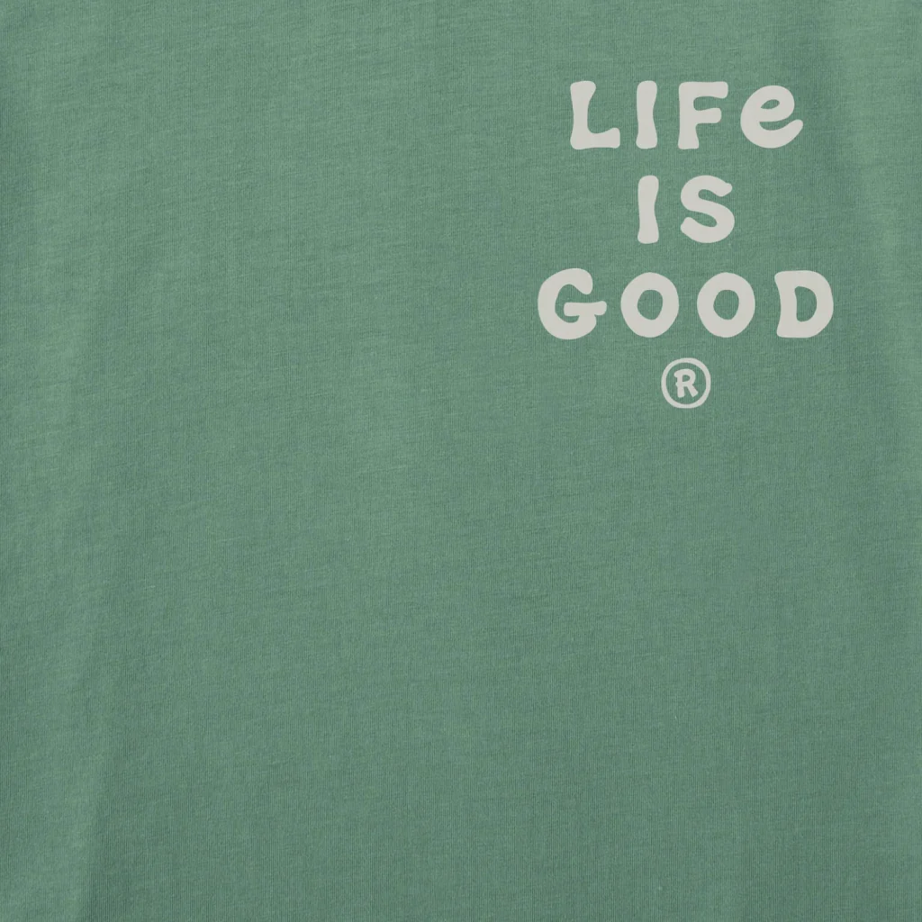 Life Is Good : Men's Huge Baseball Fan Short Sleeve Crusher T-Shirt - Image 3