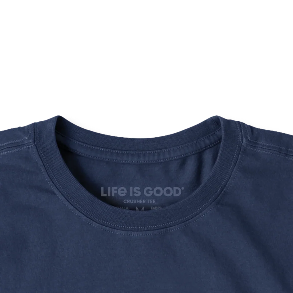 Life Is Good : Men's Moonlit Lake Boat T-Shirt - Image 2