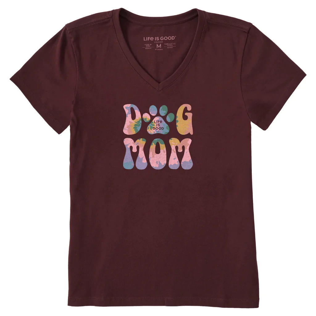 Life Is Good : Tie Dye Dog Mom
