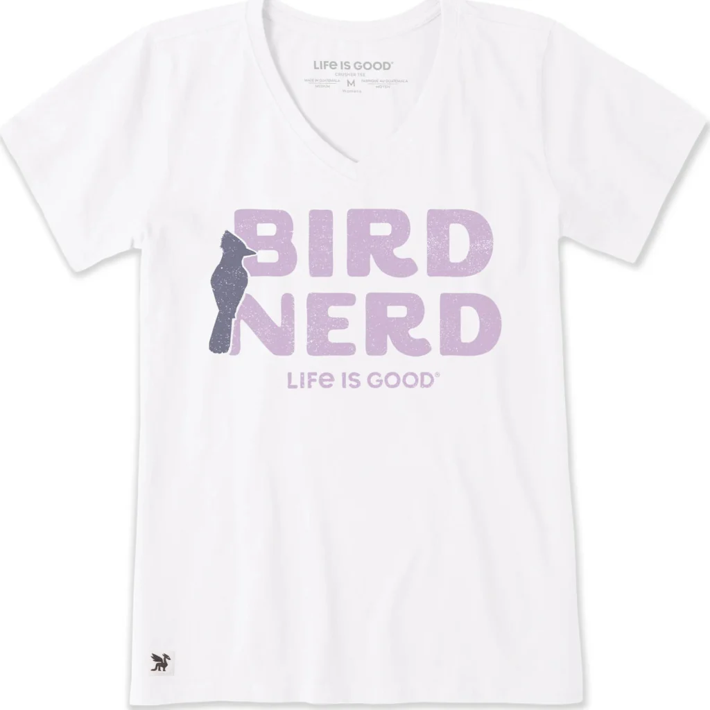Life Is Good : Women's Bird Nerd Crusher T-shirt
