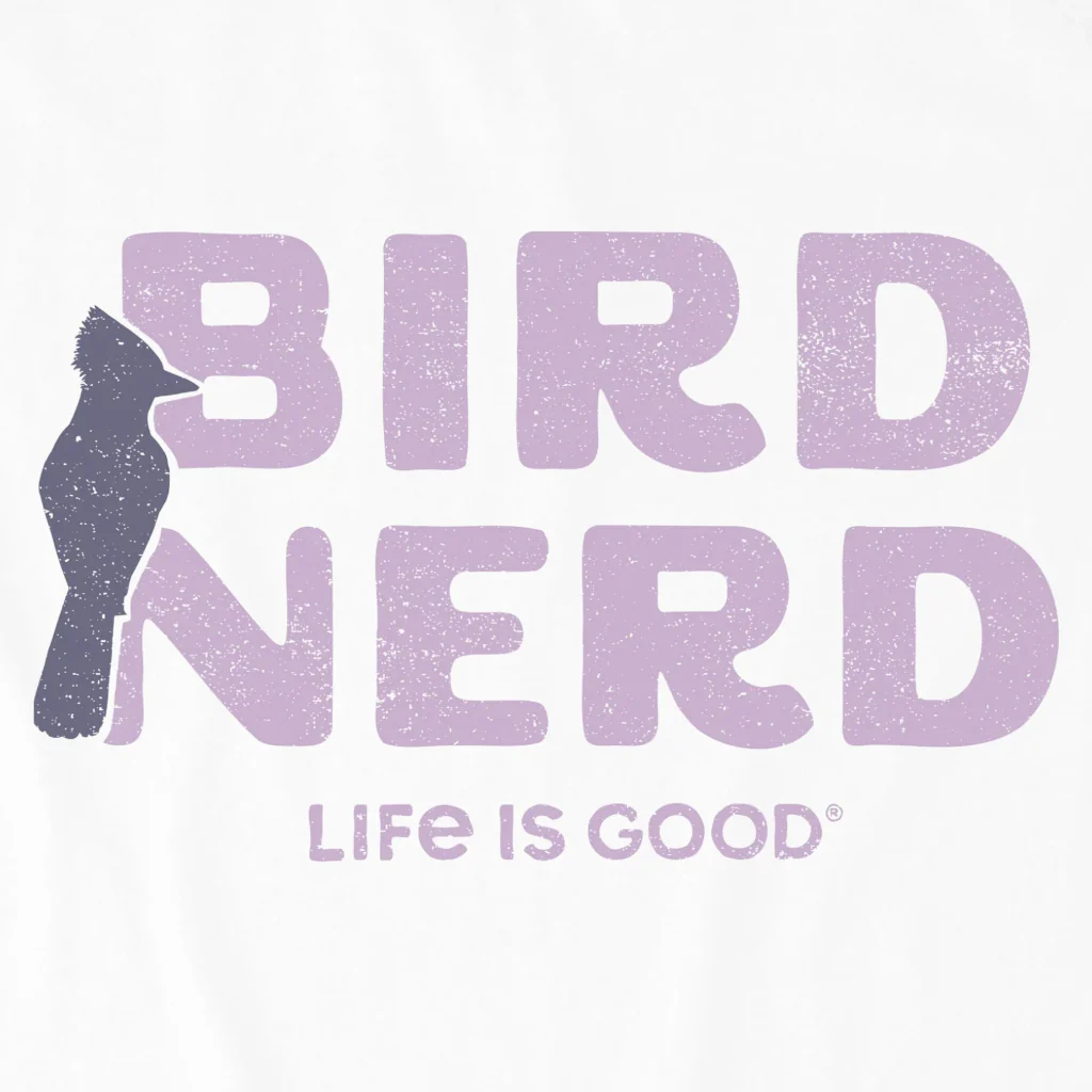 Life Is Good : Women's Bird Nerd Crusher T-shirt - Image 2