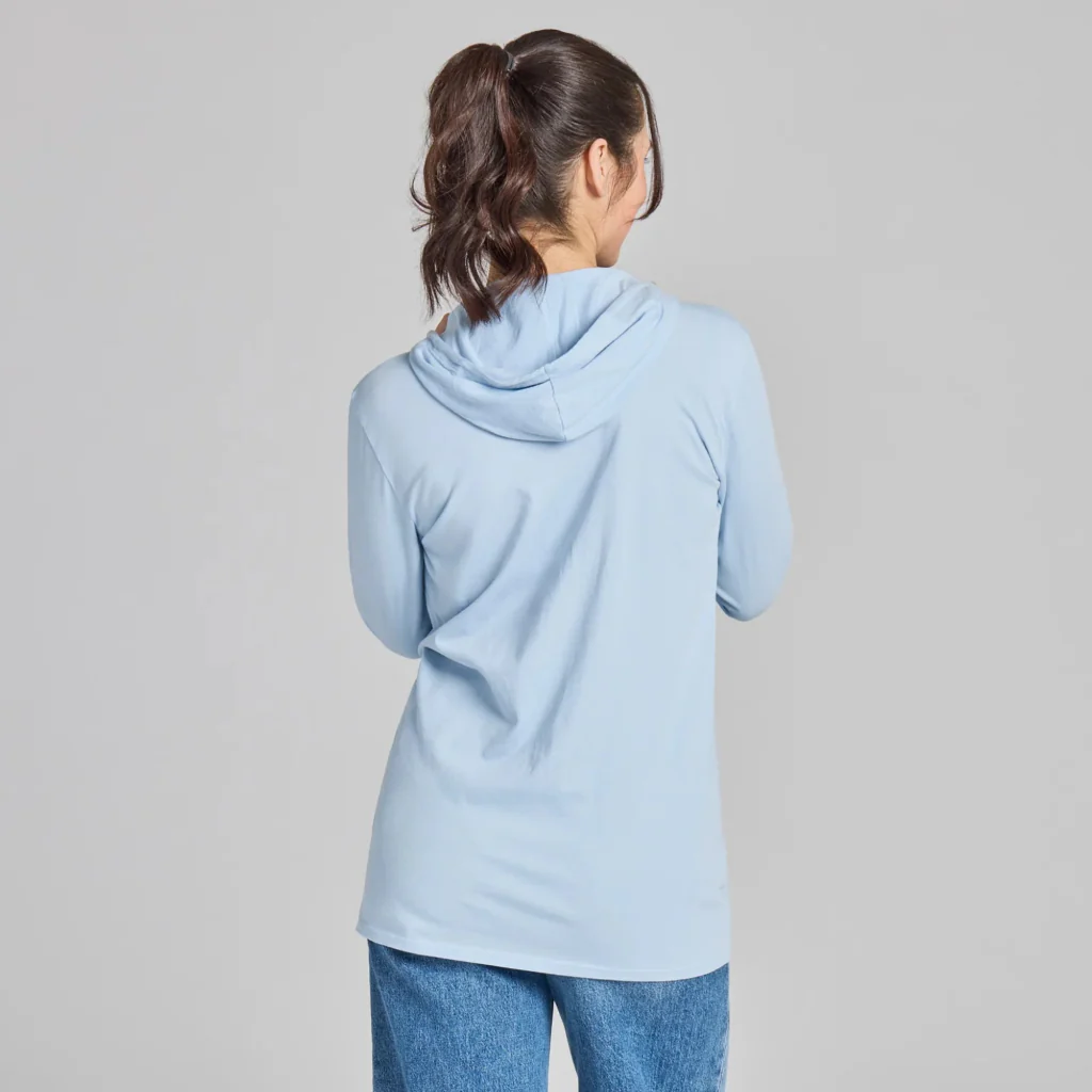Life Is Good : Women's Breathe Hooded Long Sleeve T-Shirt - Image 3