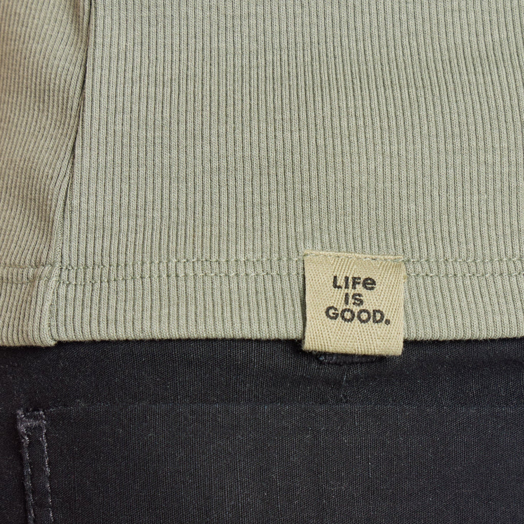 Life Is Good : Women's Embroidered Spritz Rib Tank - Image 2