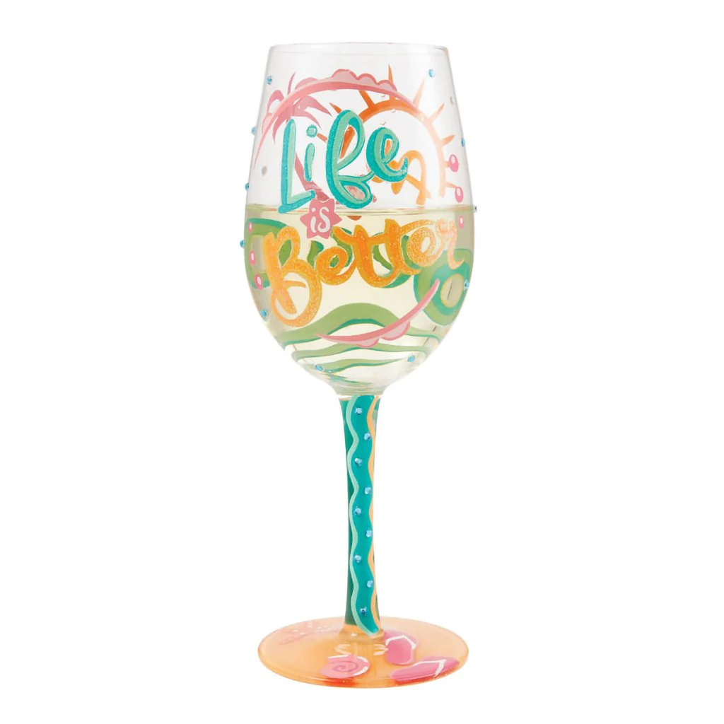 Lolita : Life At The Beach Wine Glass