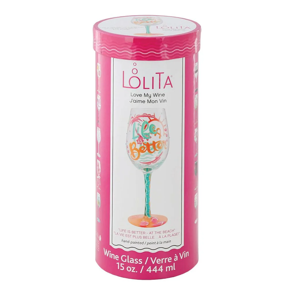 Lolita : Life At The Beach Wine Glass - Image 4