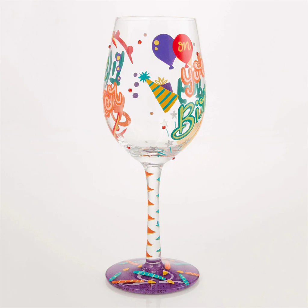 Lolita : Life is Better on Your Birthday Wine Glass - Image 3