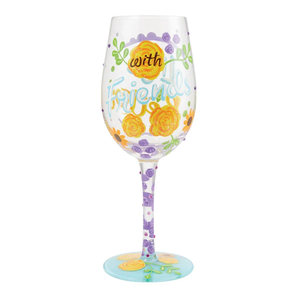 Lolita : Life with Friends Wine Glass - Image 2
