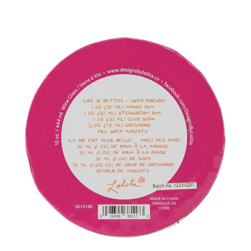 Lolita : Life with Friends Wine Glass - Image 8