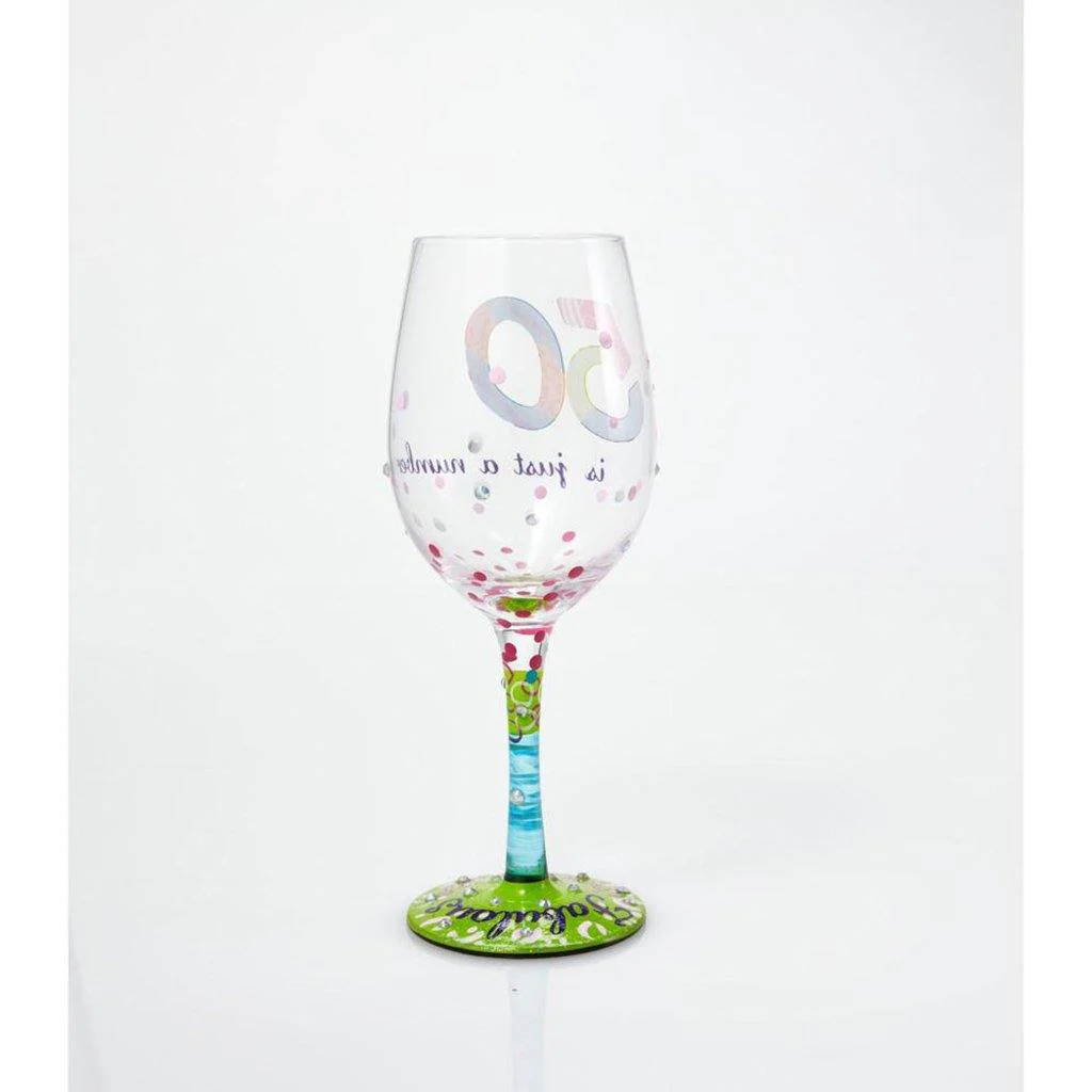 Lolita : 50 Is Just a Number Wine Glass - Image 3