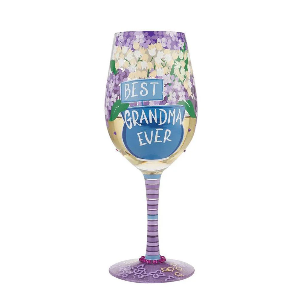 Lolita : Wine Glass Best Grandma Ever - Image 2