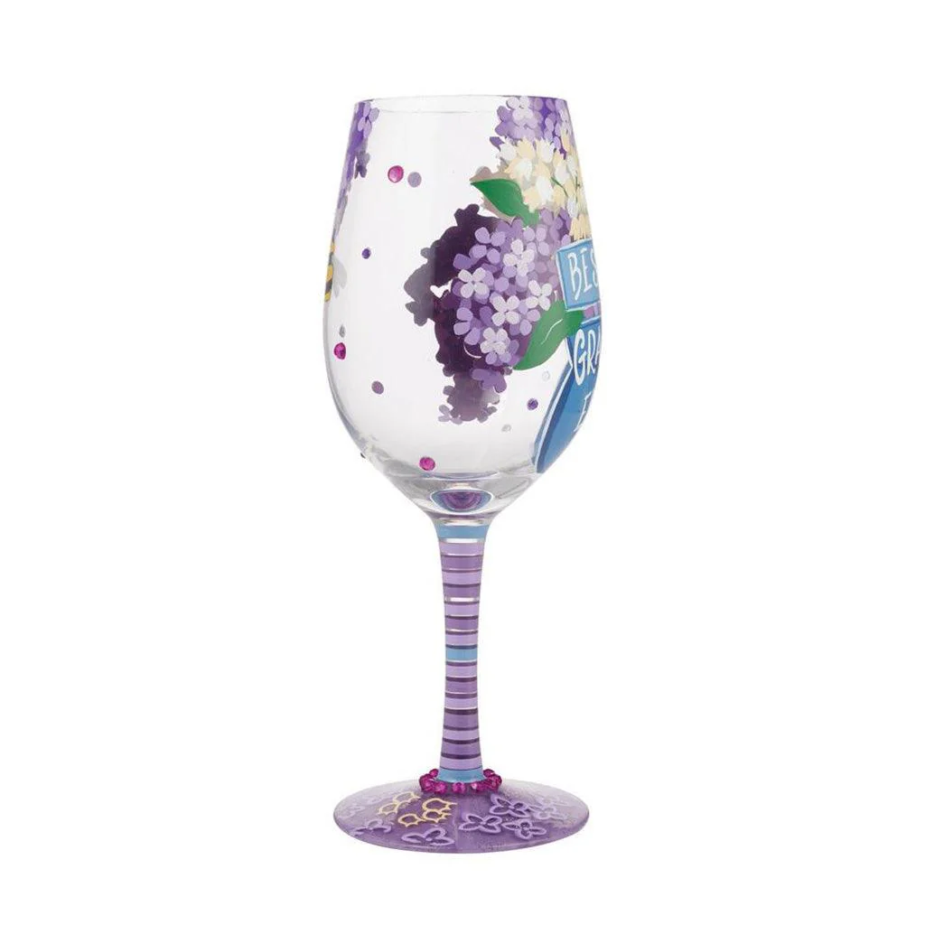 Lolita : Wine Glass Best Grandma Ever - Image 3