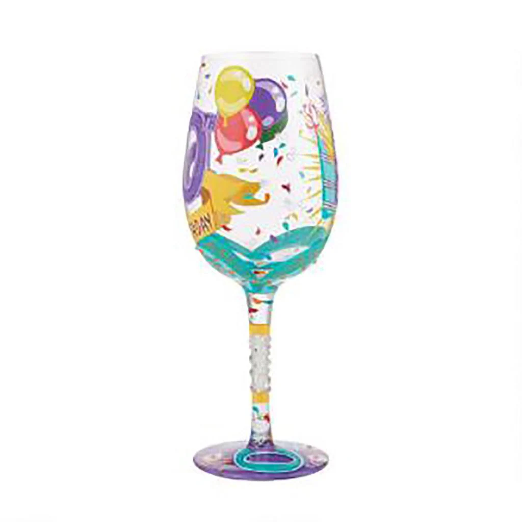 Lolita : Happy 50th Birthday Wine Glass - Image 5