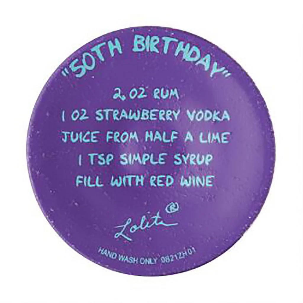 Lolita : Happy 50th Birthday Wine Glass - Image 7