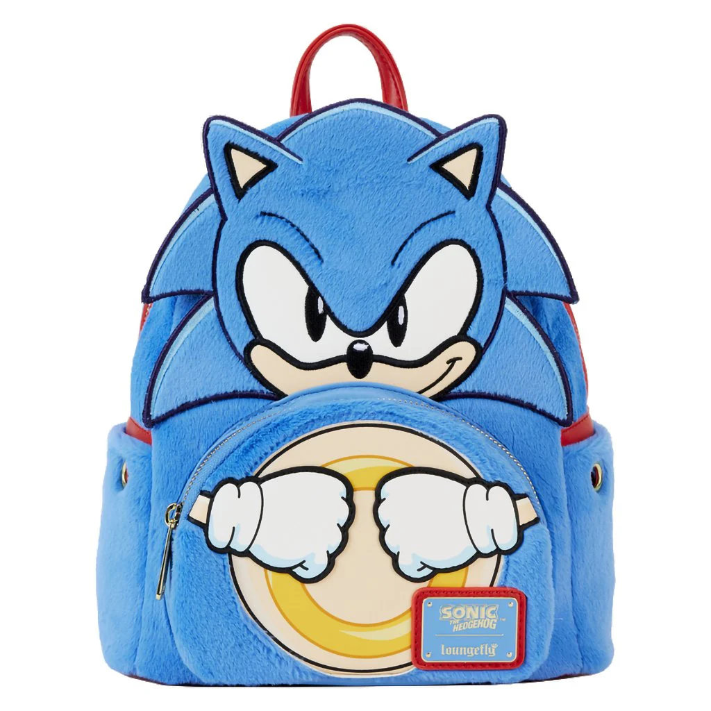 Loungefly : Sonic the Hedgehog Classic Cosplay Plush Mini Backpack