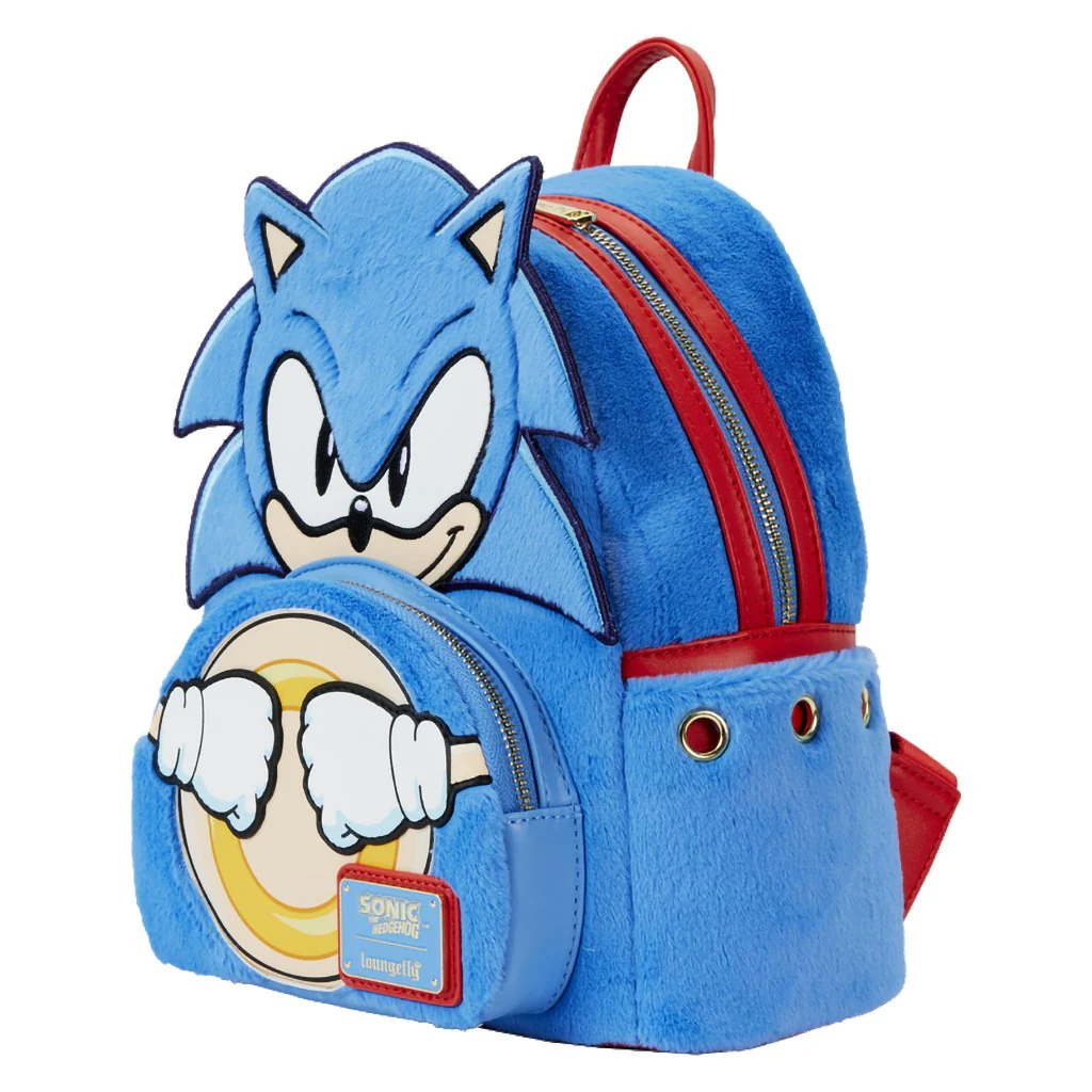 Loungefly : Sonic the Hedgehog Classic Cosplay Plush Mini Backpack - Image 2