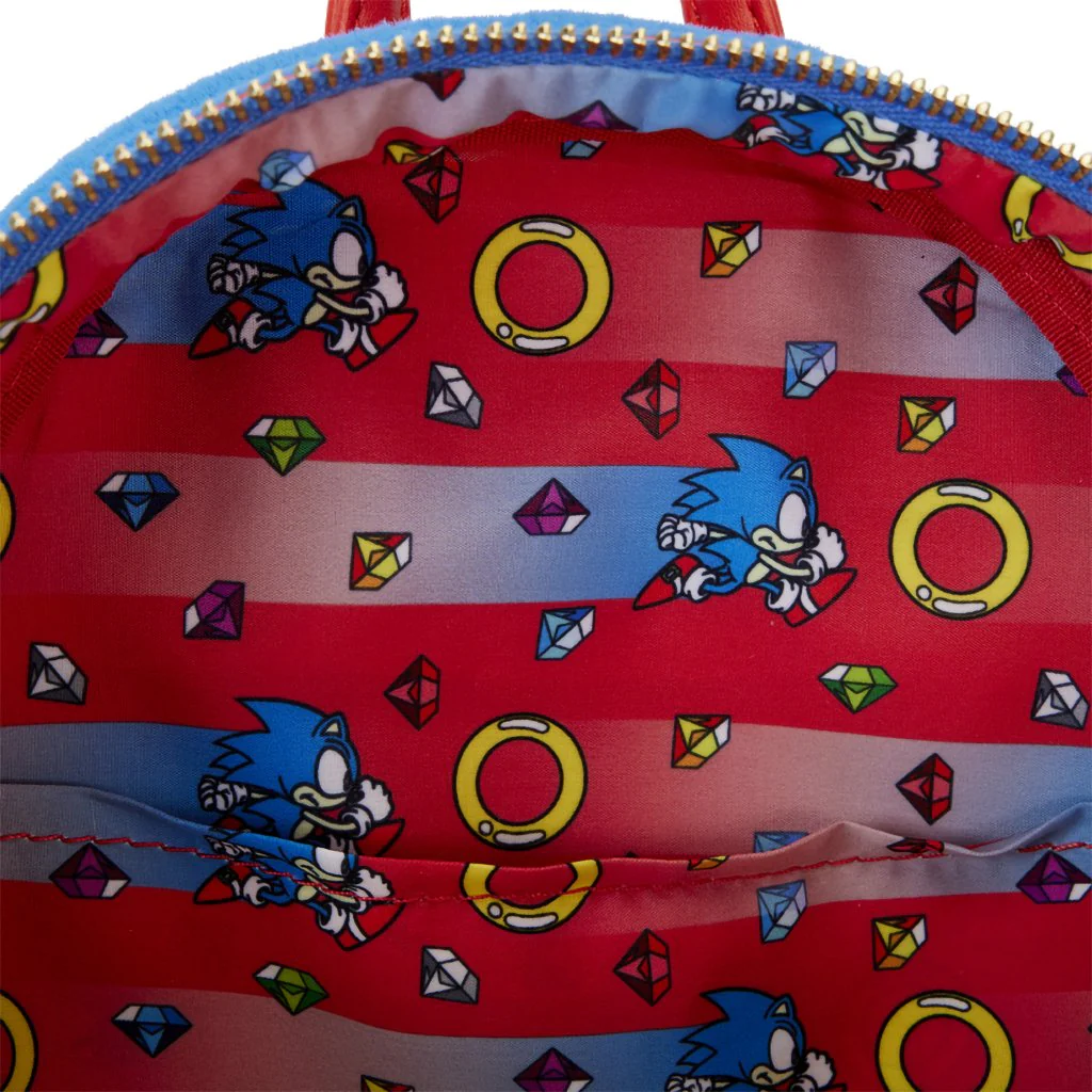 Loungefly : Sonic the Hedgehog Classic Cosplay Plush Mini Backpack - Image 4