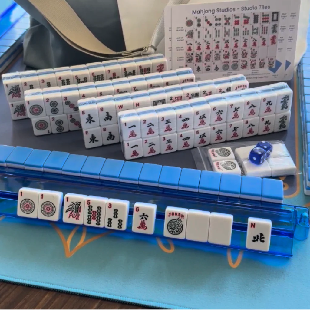 Mahjong : American Mahjong Set - Blue - Image 2