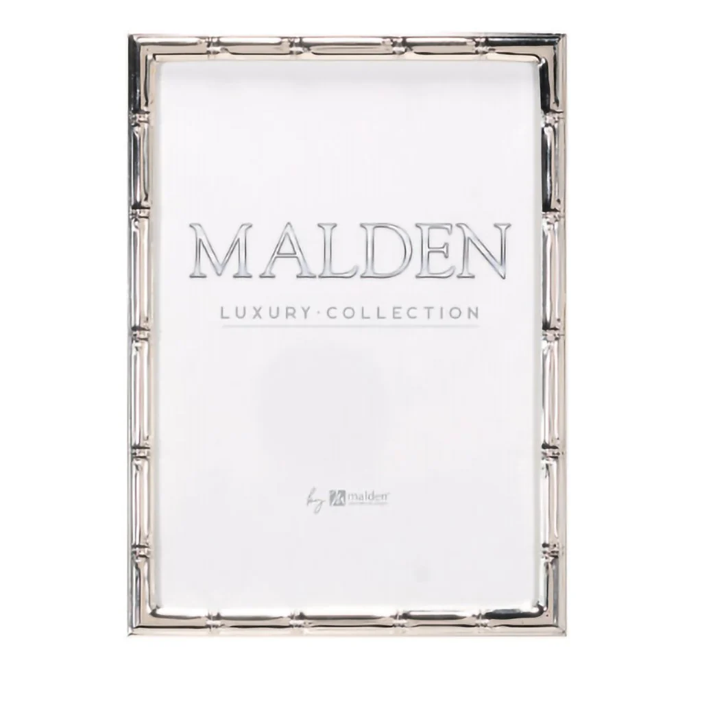 Malden : Bamboo Silver Metal Frame - 4x6