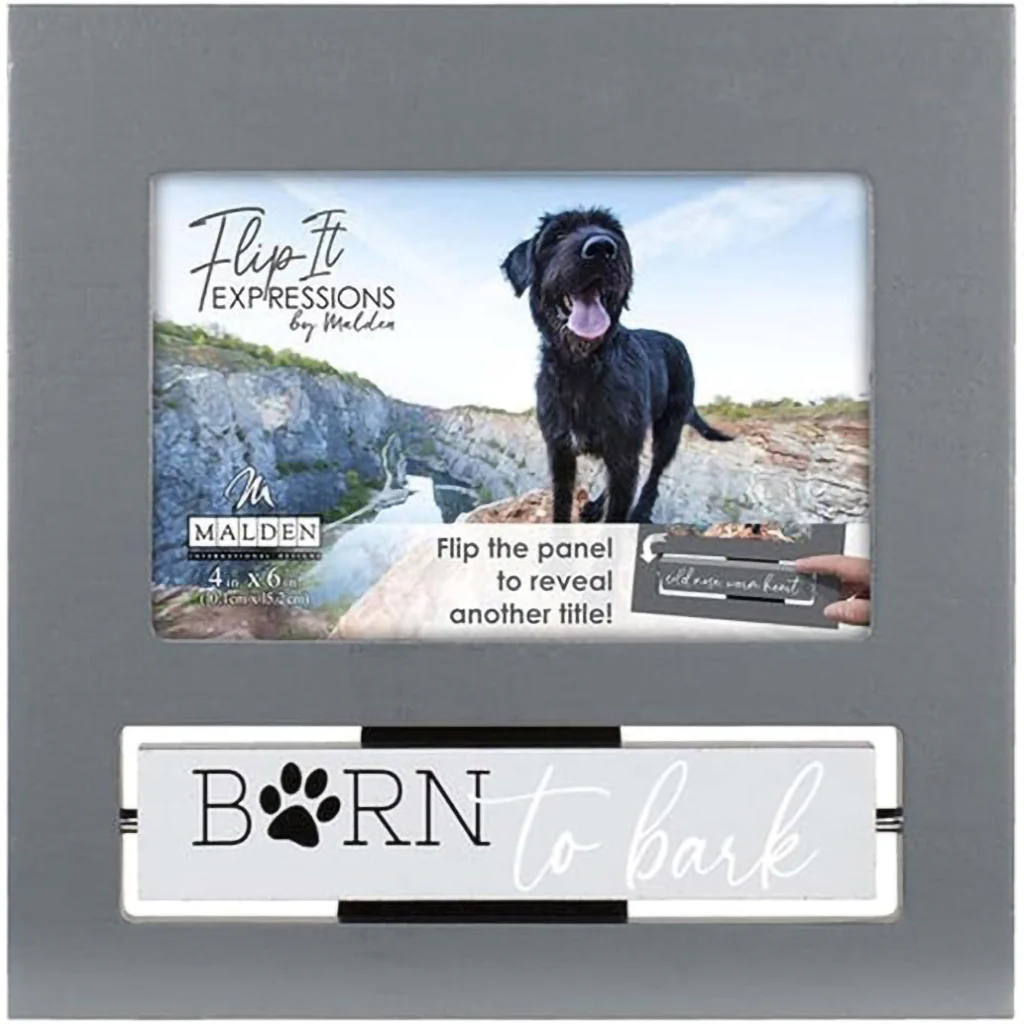 Malden : Born to Bark Flip-It Photo Frame - 4x6