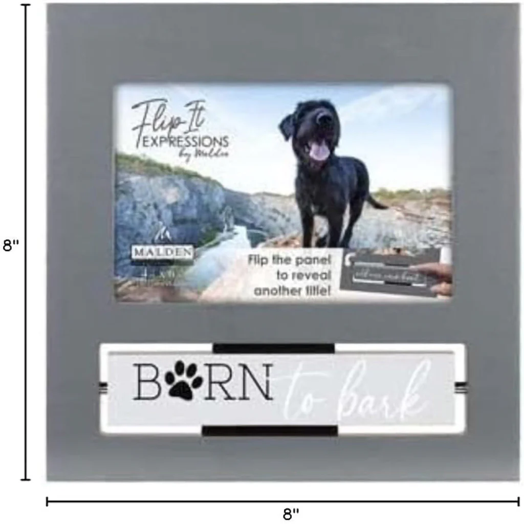 Malden : Born to Bark Flip-It Photo Frame - 4x6 - Image 2