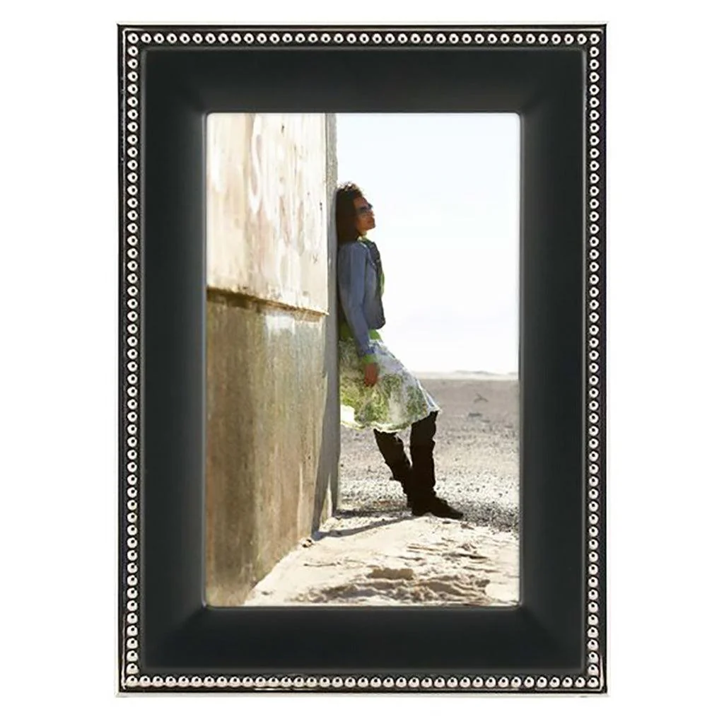 Malden : 2-Tone Bead-Black Photo  Frame - 8x10