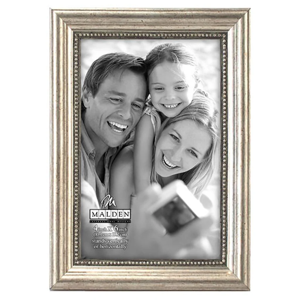 Malden : Silver Bead Photo Frame - 8x10