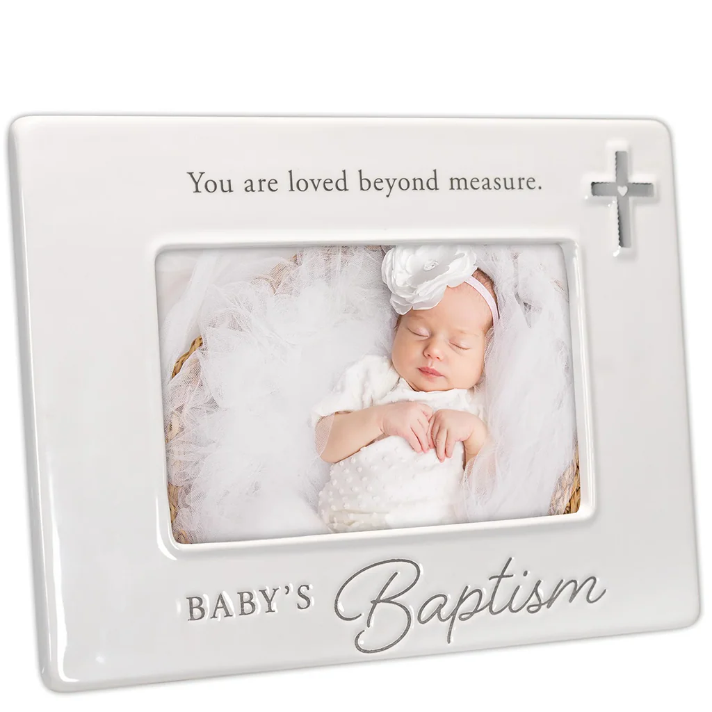 Malden : Baby's Baptism White Photo Frame - 4x6