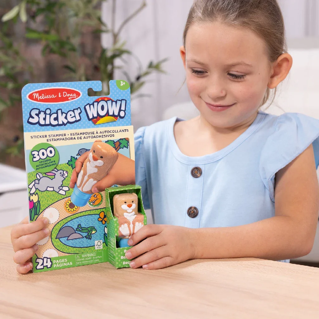 Melissa & Doug : Activity Pad & Sticker Stamper - Bunny - Image 4