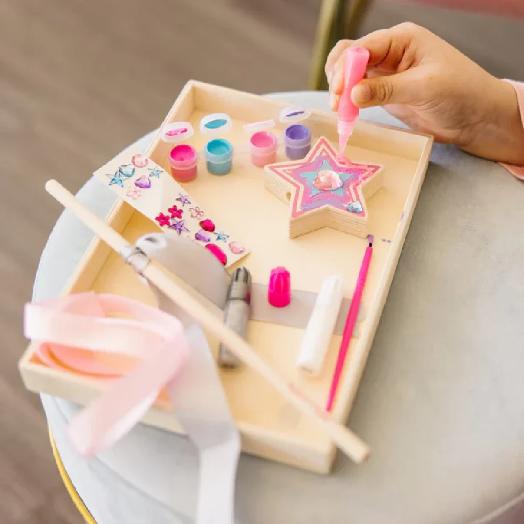 Melissa & Doug : Decorate-Your-Own Wooden Princess Wand - Image 4