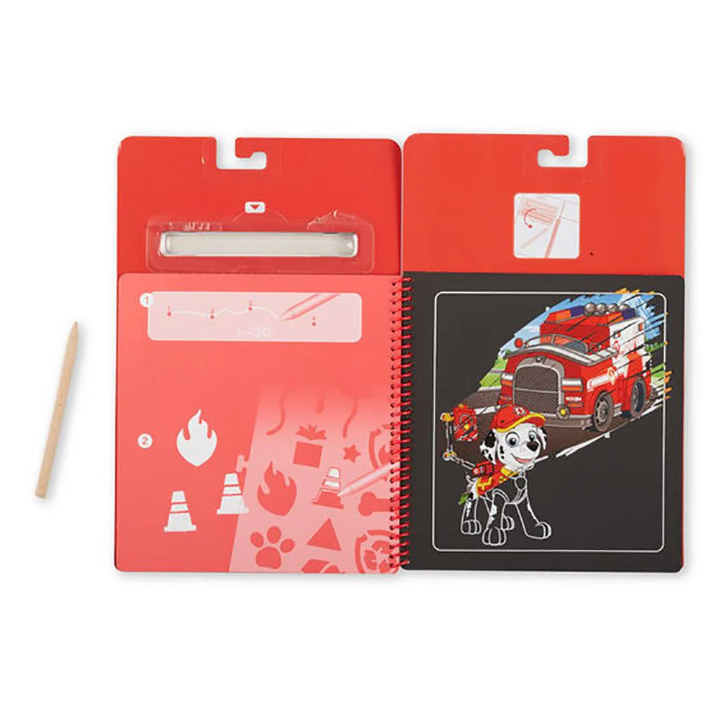 Melissa & Doug : PAW Patrol Scratch Art Pad - Marshall - Image 7