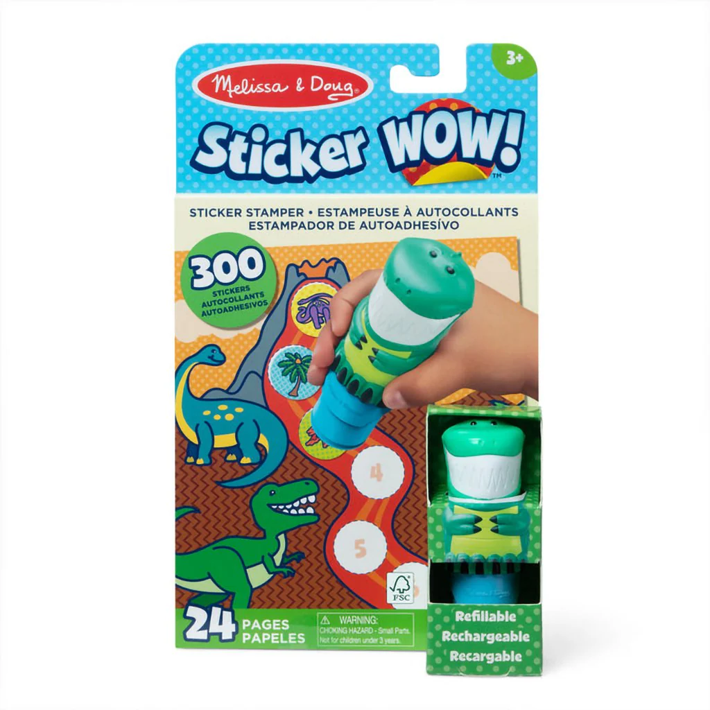 Melissa & Doug : Sticker WOW!® Activity Pad & Sticker Stamper - Dinosaur