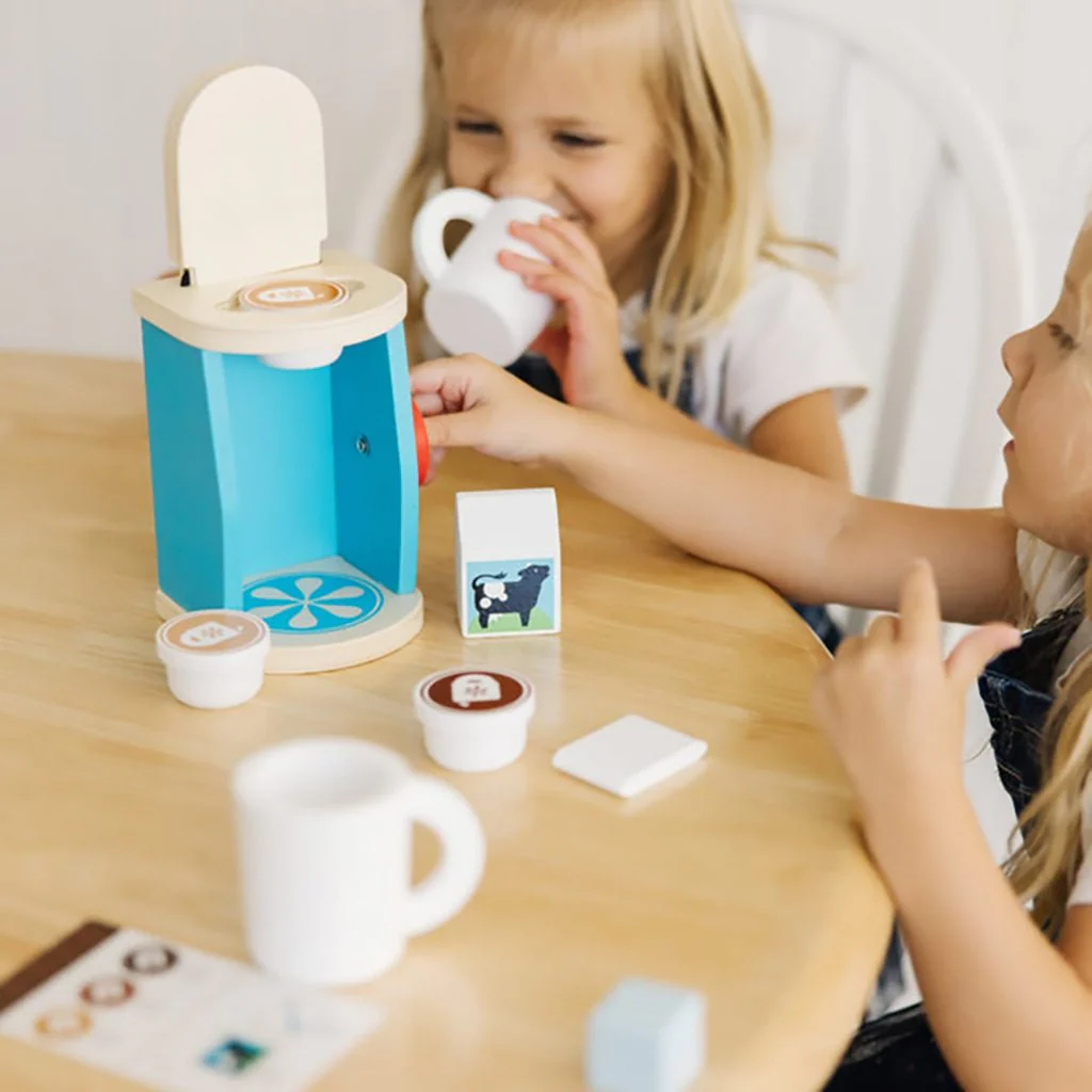 Melissa & Doug : Wooden Brew & Serve Coffee Set - Image 2