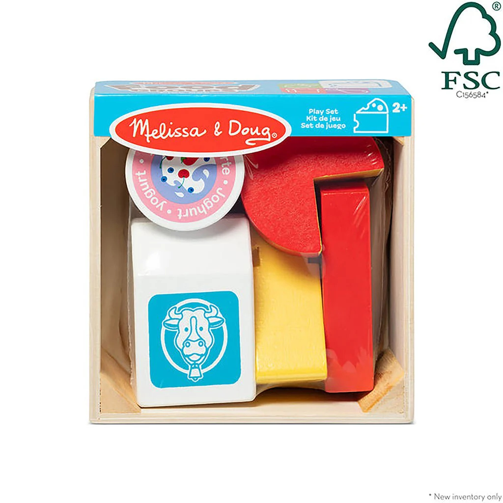 Melissa & Doug : Wooden Food Groups Play Set – Dairy - Image 5